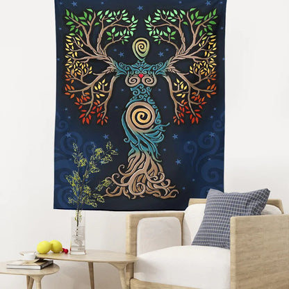 Decobites Tarot Mysterious Tree of Life Wall Decor Tapestry Art Dorm Room