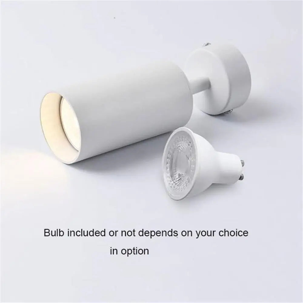 DecorBites™ Black White LED GU10 Track Lamps for Shop Rail, Aluminum Spotlights for Clothing Store