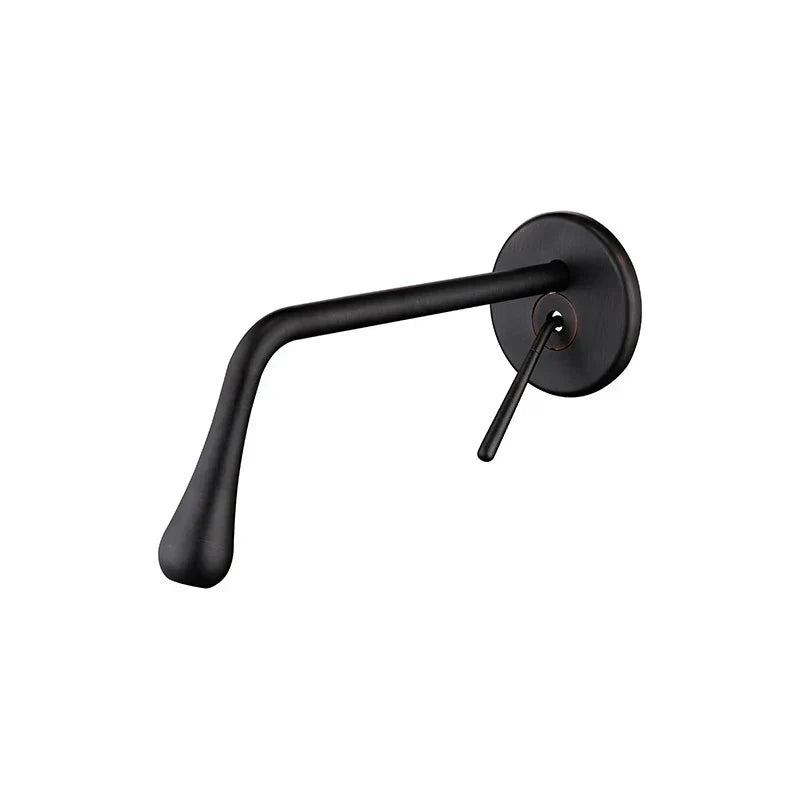 DecorBites™ Brushed Gold Basin Faucet, Hot & Cold Mixer Tap, In-Wall Water Drop Faucet