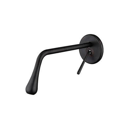 DecorBites™ Brushed Gold Basin Faucet, Hot & Cold Mixer Tap, In-Wall Water Drop Faucet