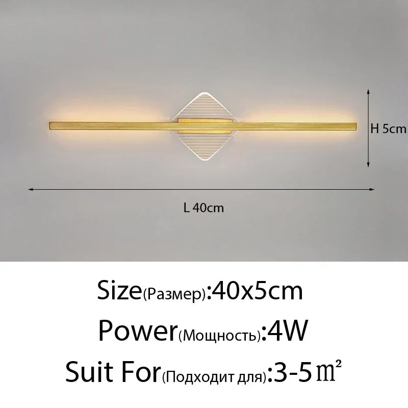 DecorBites™ LED Mirror Wall Lamp for Modern Minimalist Decor