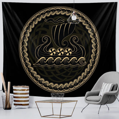 Decobites Viking Energy Meditation Tapestry: Spiritual Home Decor for Hippie Bohemian Vibes