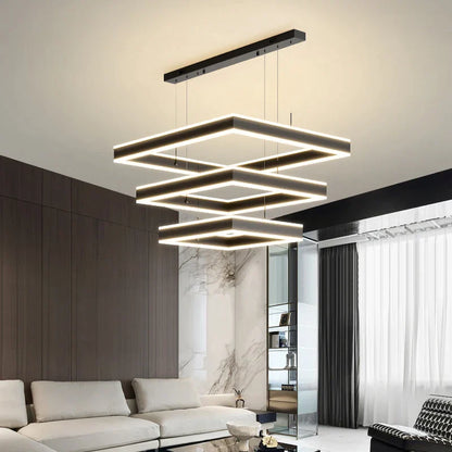 DecorBites™ Large Chandelier: Nordic Loft Staircase Pendant Light