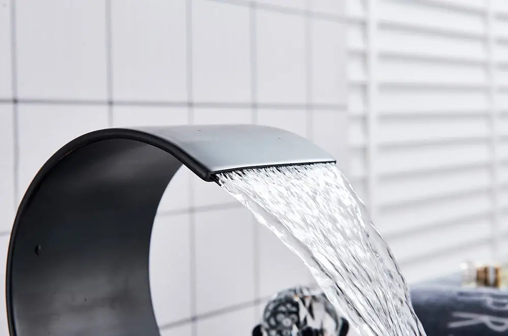DecorBites™ Waterfall Bathroom Basin Faucet - Hot/Cold Mixer