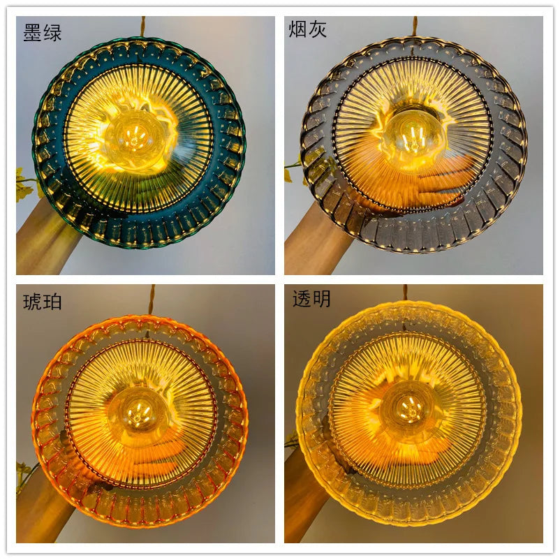 Lámpara colgante de cristal DecorBites™ con interruptor: Lámparas colgantes modernas de cobre estilo nórdico.