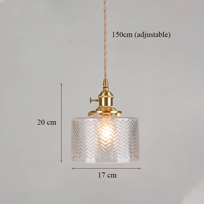 DecorBites™ Green Glass LED Chandelier: Minimalist Brass Hanging Lights