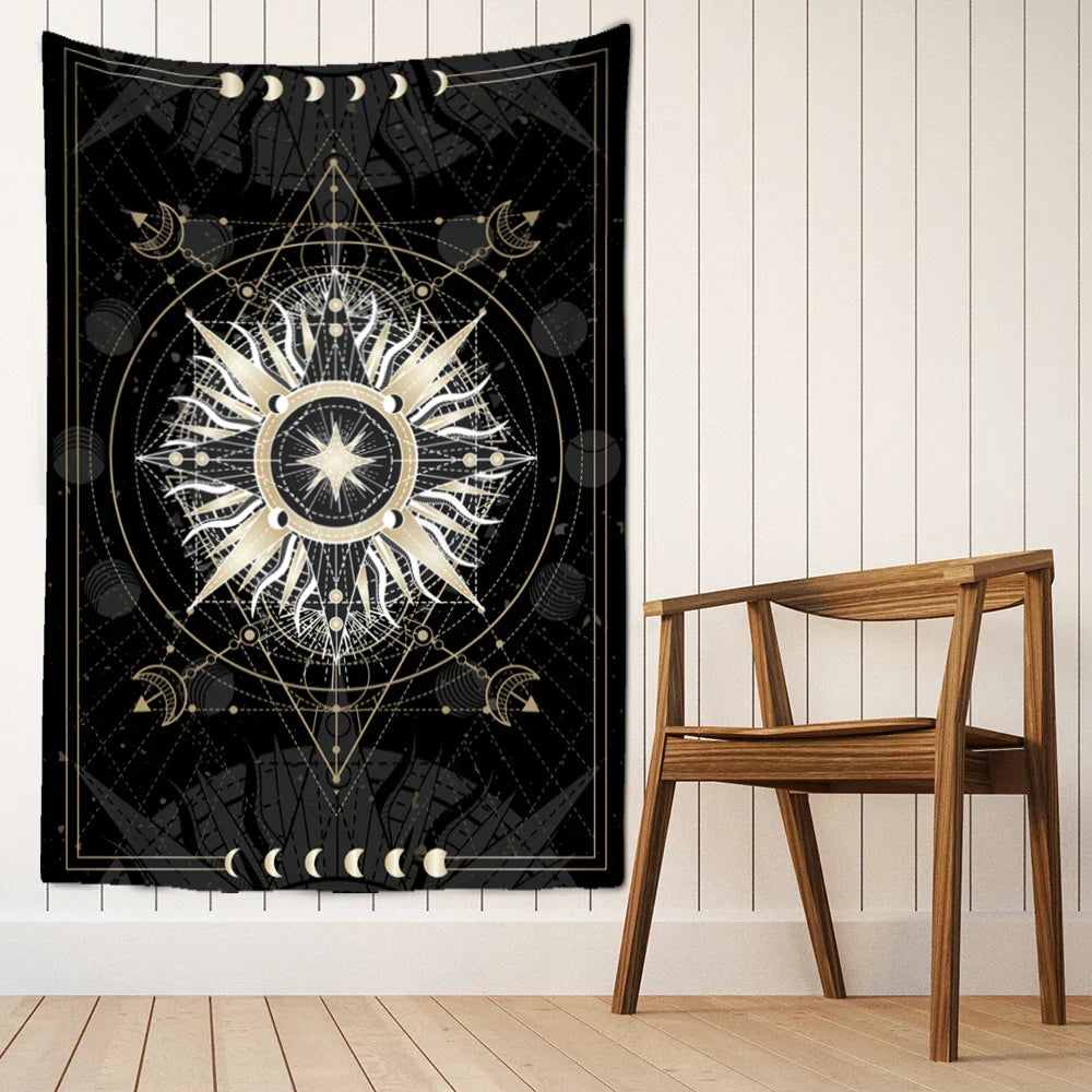 Decobites Tarot Card Tapestry Wall Hanging Hippie Witchcraft Constellation Art Dorm Decor