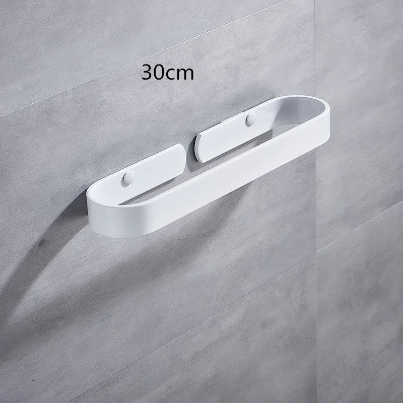 DecorBites™ Aluminum Towel Holder Matte Black Wall Mounted Towel Bar in Various Sizes