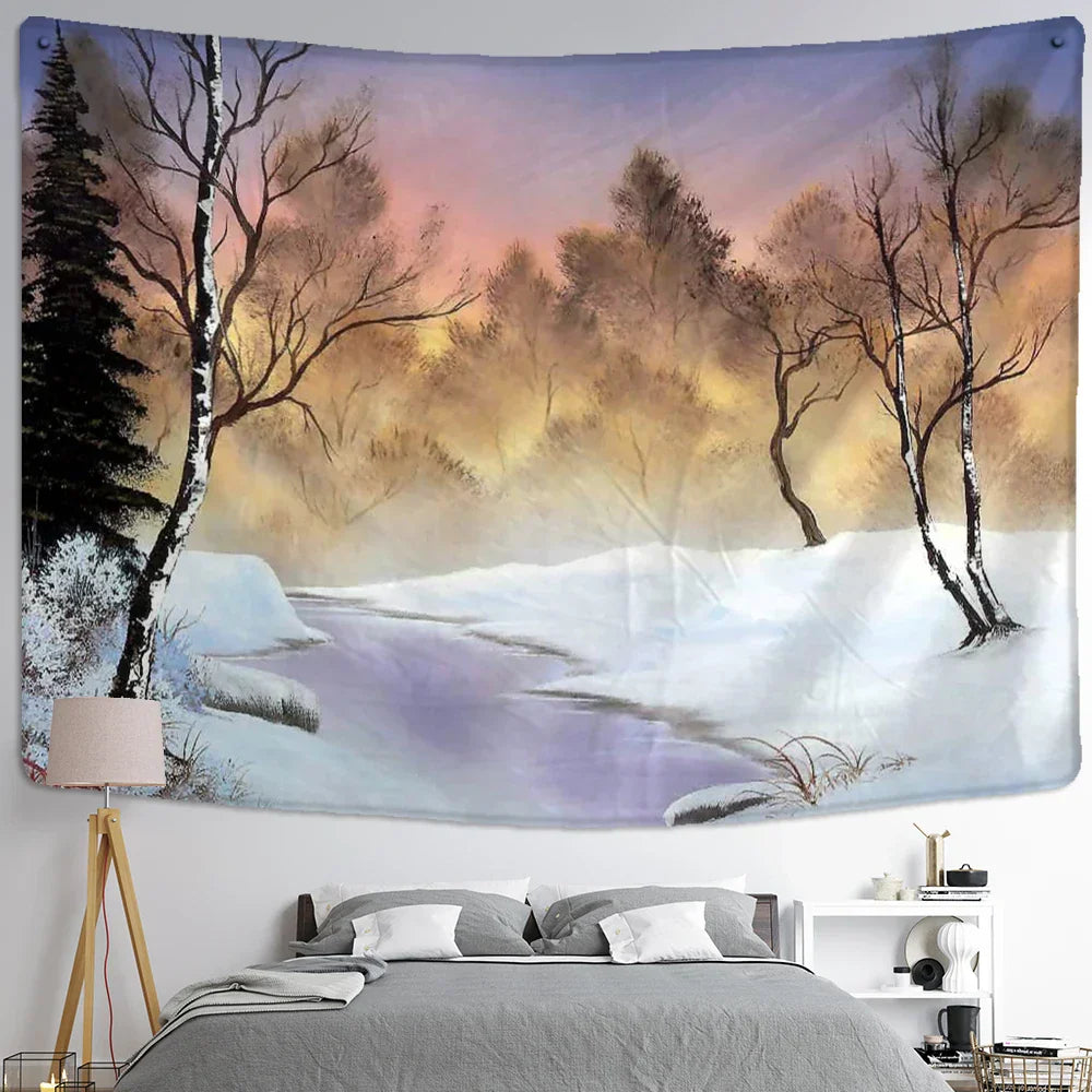 Nordic Abstract Tapestry Wall Hanging for Boho Home Decor - Decobites