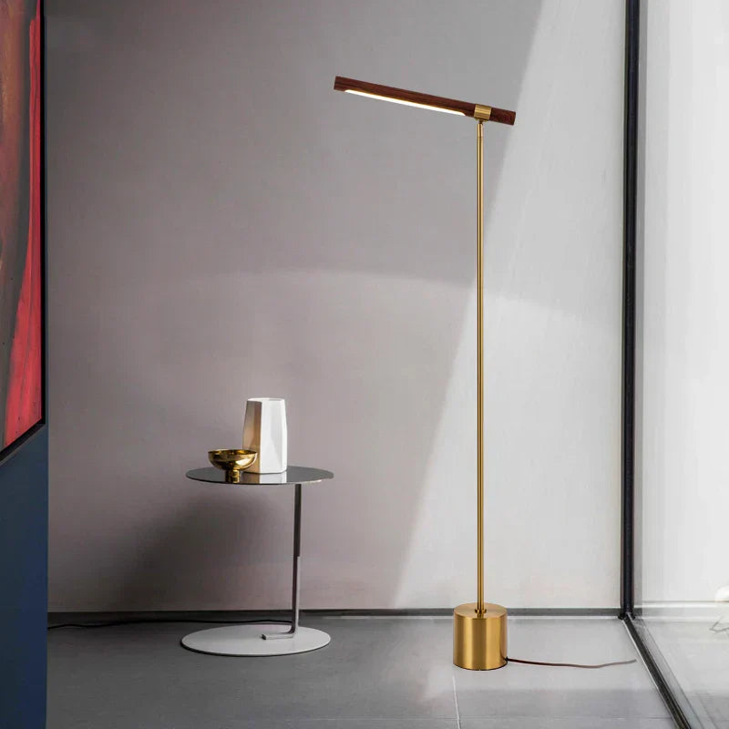 Wood Vertical Floor Lamp