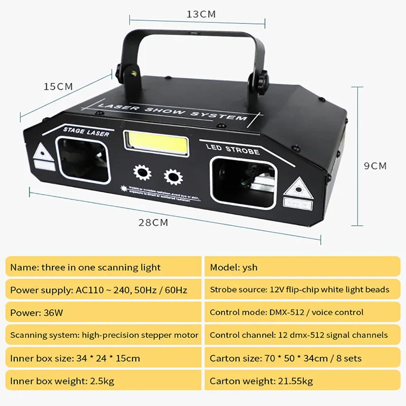 Laser Beam Stage Light