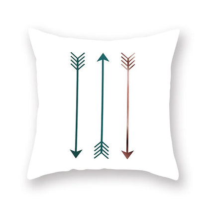 DecorBites™ Green Geometric Pillowcase - Nordic Classic Design for Home Decor and Comfort