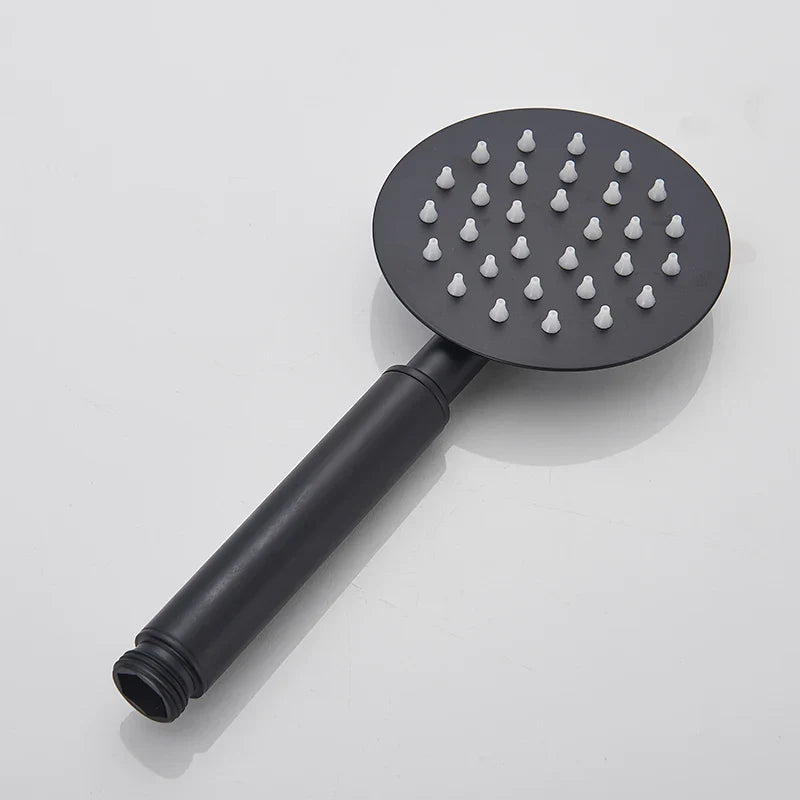 DecorBites™ Black High Pressure Hand-held Shower Head for Water Saving and Bathroom Rainfall