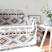 Decorbites™ Gestrickte Nordische Karo-Decke - Gemütliche Heimdekoration und Sofabezug