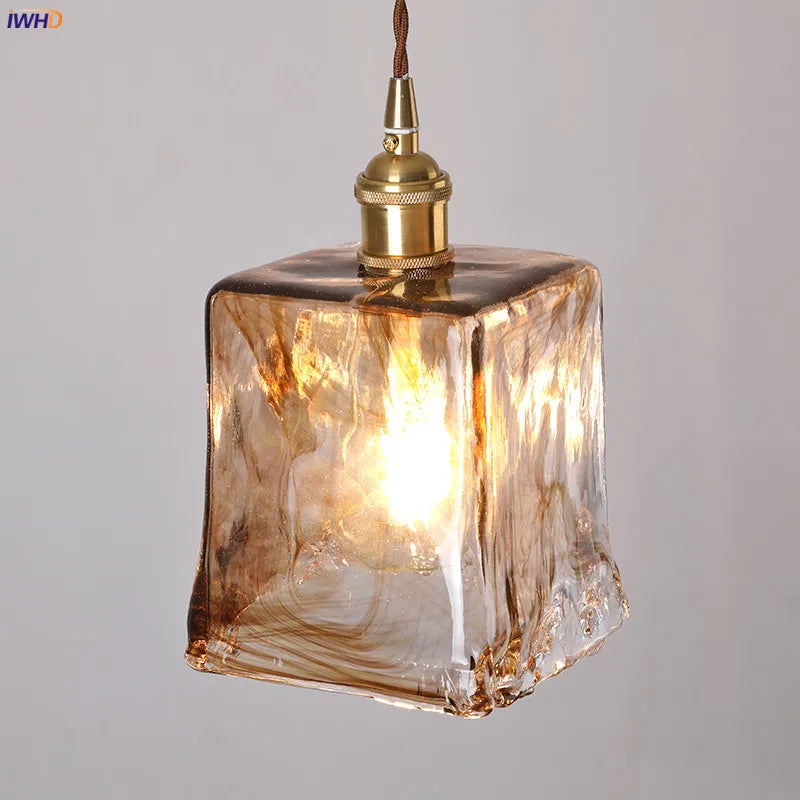 DecorBites™ Glass Copper Pendant Lights for Dinning Living Room Decor