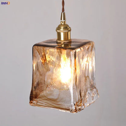 DecorBites™ Glass Copper Pendant Lights for Dinning Living Room Decor