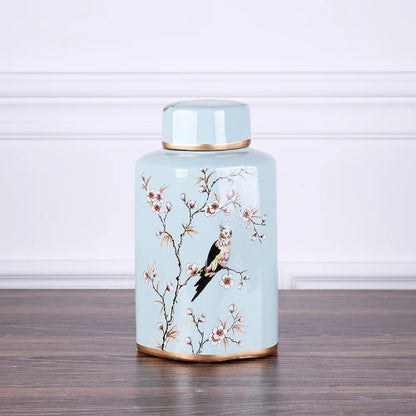 مزهرية خزفية ريفية من DecorBites™: جرة ديكور منزلي زهرية لغرفة المعيشة وطاولة الطعام