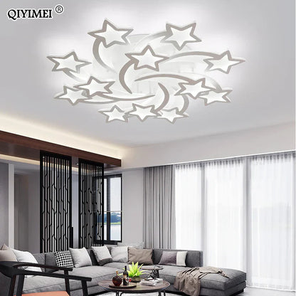 DecorBites™ LED Chandelier: Modern Dimmable Indoor Lighting for Bedroom, Hall, Living Room