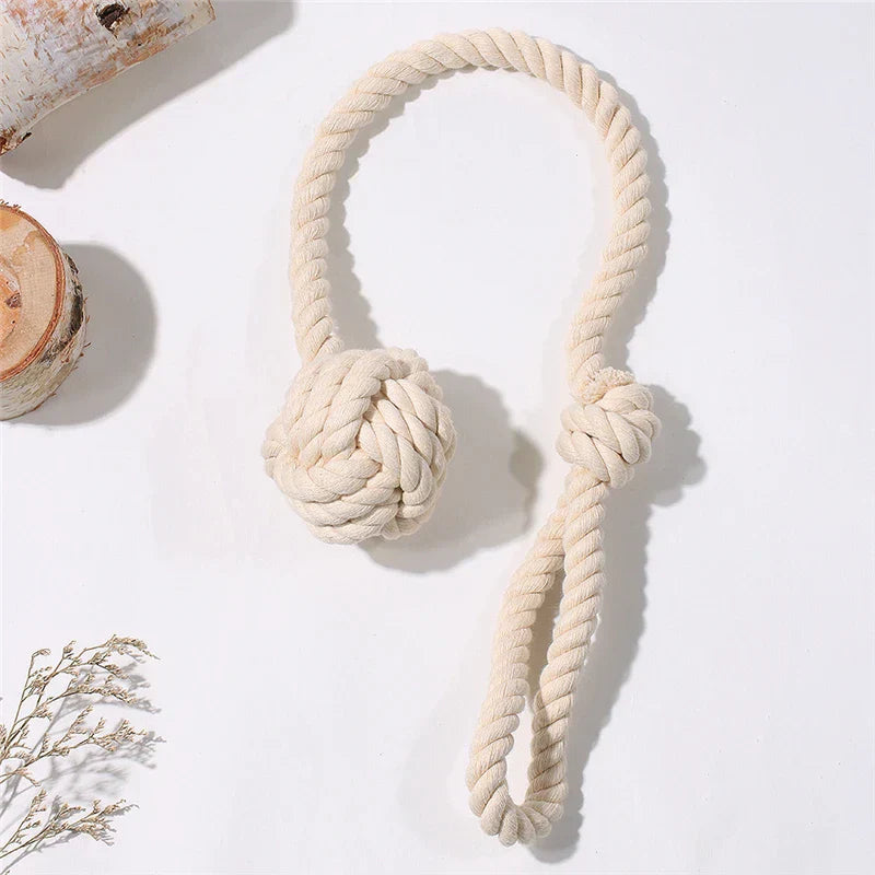 Decobites Handwoven Cotton Curtain Tieback Ball Pendant Mini Tapestry Decoration