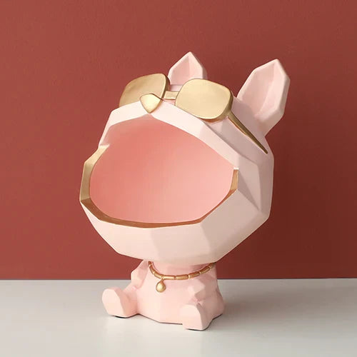 DecorBites™ Big Mouth Dog Resin Sculpture Figurine Home Decor Ornamental Storage Box