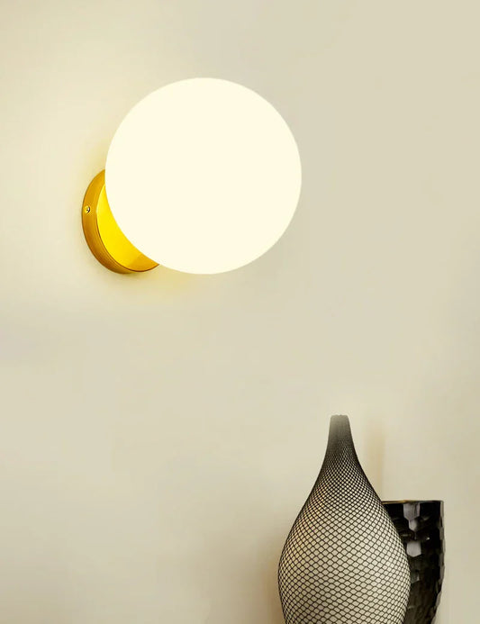 DecorBites™ Glass Ball Wall Lamp: Modern Minimalist Nordic Style, Luxury Bedroom Lighting