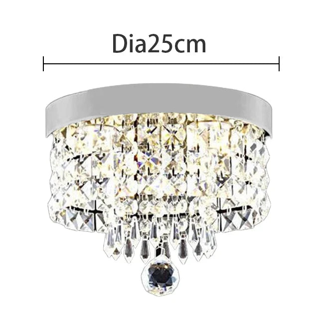 DecorBites™ Crystal Chandelier Ceiling Lamp - Entrance Kitchen Chandeliers Fixtures Home Decor