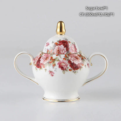 Juego de azucarero y cremera DecorBites™ de porcelana fina