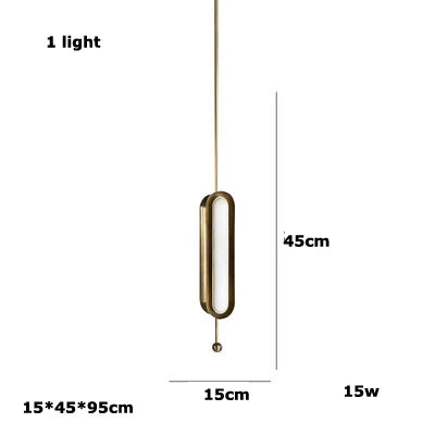 Chandelier de oro, hierro y cristal Decorbites™ para comedor - Iluminación Art Deco