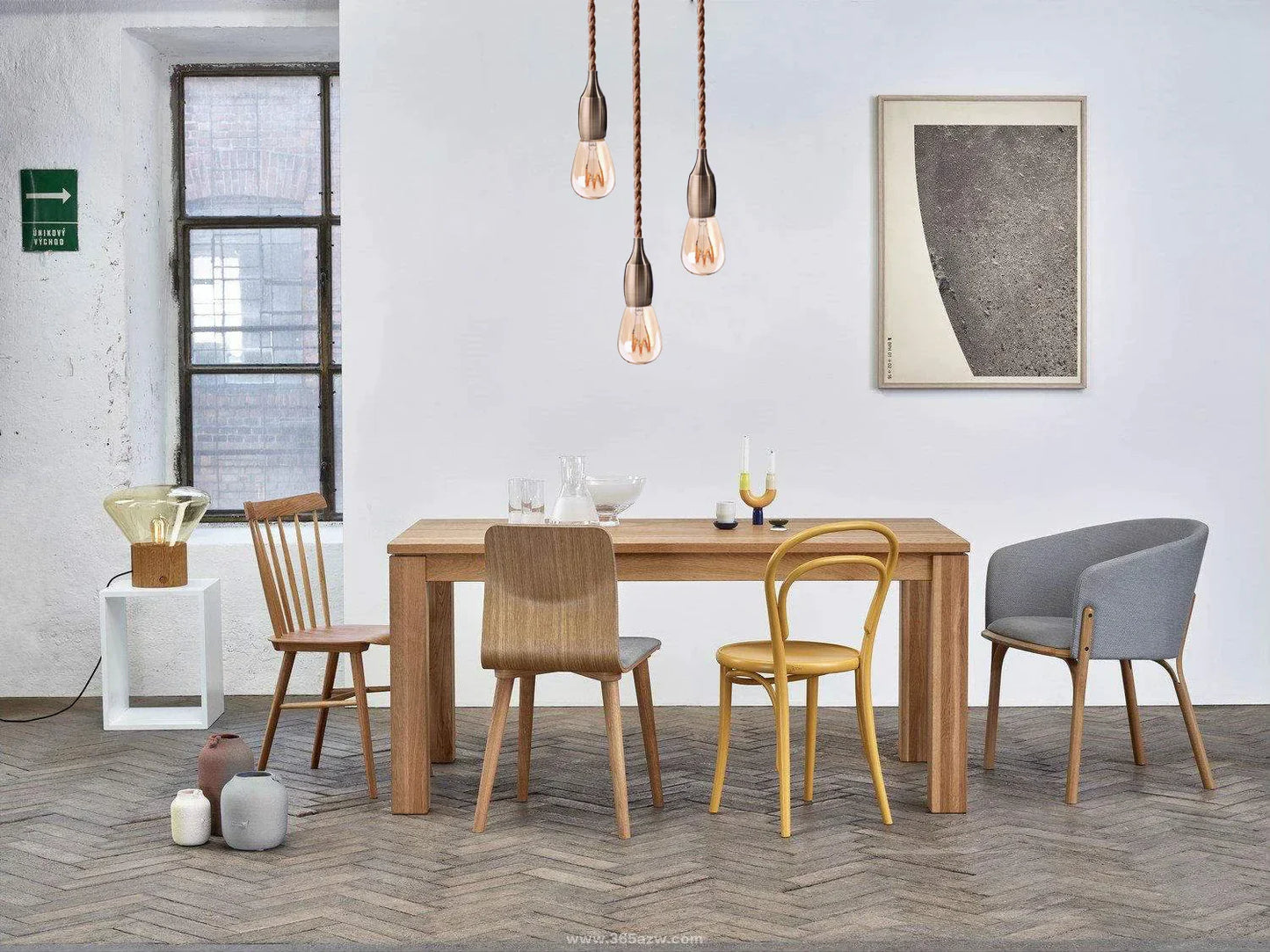 حامل مصباح LED E27 بقاعدة من الألومنيوم من DecorBites™‎ تركيبات إضاءة صناعية