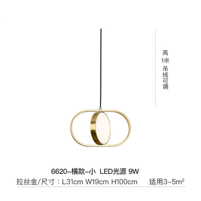 Lámpara colgante DecorBites™ Gold Trumpet: moderna lámpara LED nórdica para decoración del hogar.