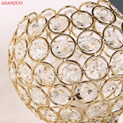 DecorBites™ Golden Crystal Wall Lamps - Luxury Lighting Fixtures for Home Decor