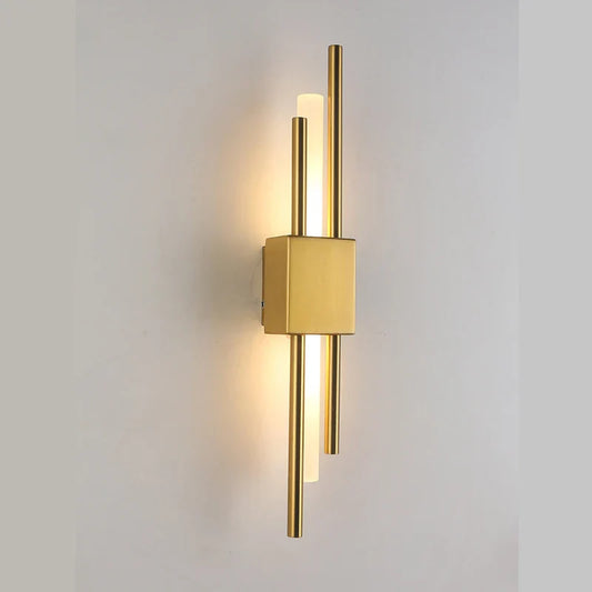 DecorBites™ Golden LED Wall Lamp for Elegant Home and Hotel Lighting