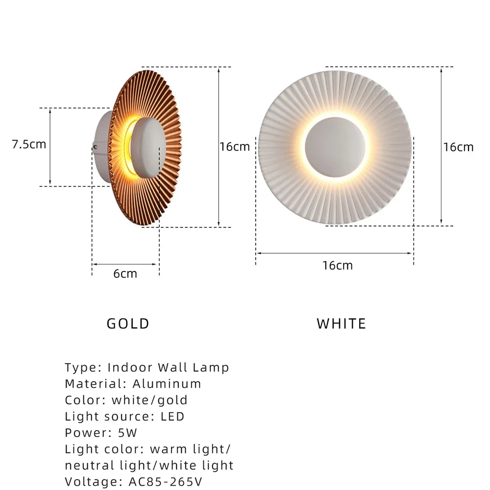 DecorBites™ LED Wall Lamps Modern Metal Lighting for Hotel Restaurant Bedroom Corridor