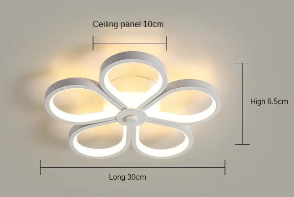 DecorBites™ Acrylic Flower Twisted LED Chandelier Ceiling Lamp for Living Room, Hotel Decor