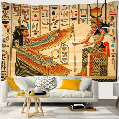 Ancient Egypt Pyramid Tapestry Wall Hanging by Decobites - Boho Home Decor Wizardry