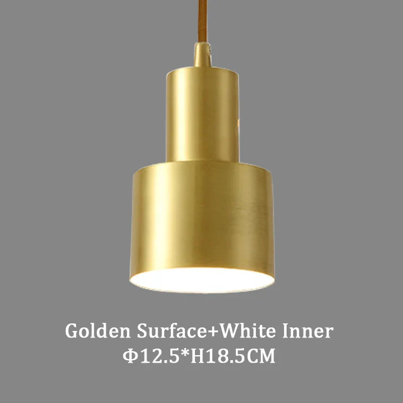 DecorBites™ Brass Finish LED Pendant Light for Dining Room, Bedroom & Bar