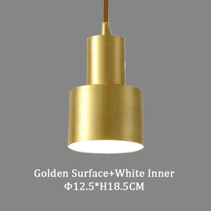 DecorBites™ Brass Finish LED Pendant Light for Dining Room, Bedroom & Bar