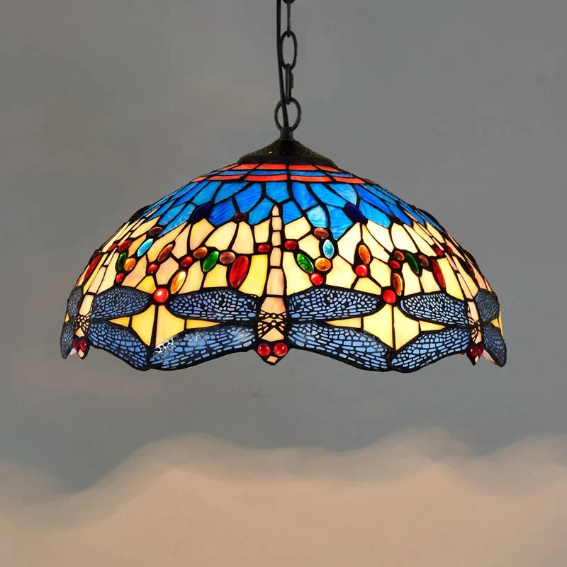Decorbites™ Bunte Glas-Lüster: Retro Tiffany-Stil Lampe für kreative Heimdekoration