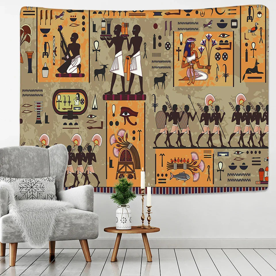 Decobites Egyptian Egypt Tapestry Wall Hanging Home Decor Throw Bedspread Art Home Decor