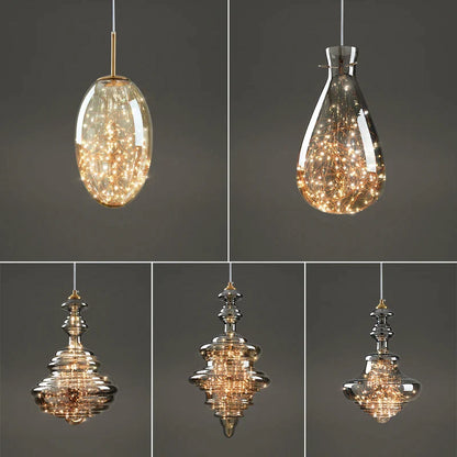 DecorBites™ Crystal Chandelier: Nordic Luxury Pendant Lighting for Dining Room, Bedroom, and Bar