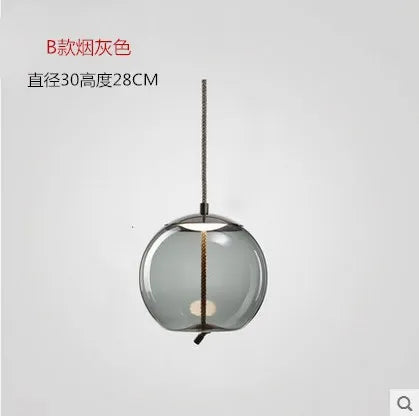 DecorBites™ Hemp Rope Knot Pendant Lights - Suspendu Glass Hanging Lamp