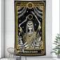 Decobites Black & White Tarot Witchcraft Tapestry | Bohemian Hippie Mandala Wall Decor