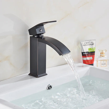 DecorBites™ Black Basin Mixer Faucet with Hot Cold Control