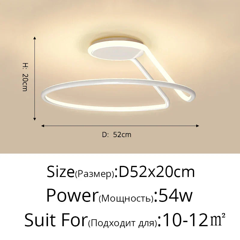 ثريا ديكوربايتس™ LED من الألومنيوم: وحدات إضاءة عصرية بسيطة لغرفة النوم والمطبخ