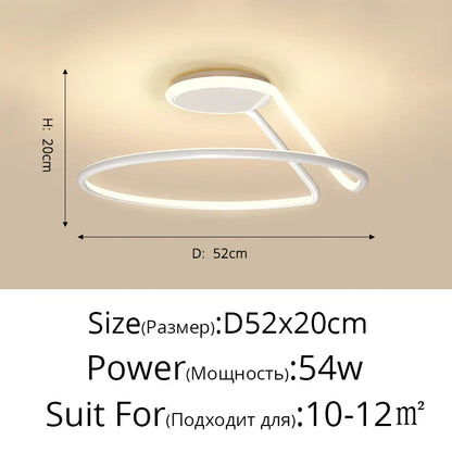 ثريا ديكوربايتس™ LED من الألومنيوم: وحدات إضاءة عصرية بسيطة لغرفة النوم والمطبخ
