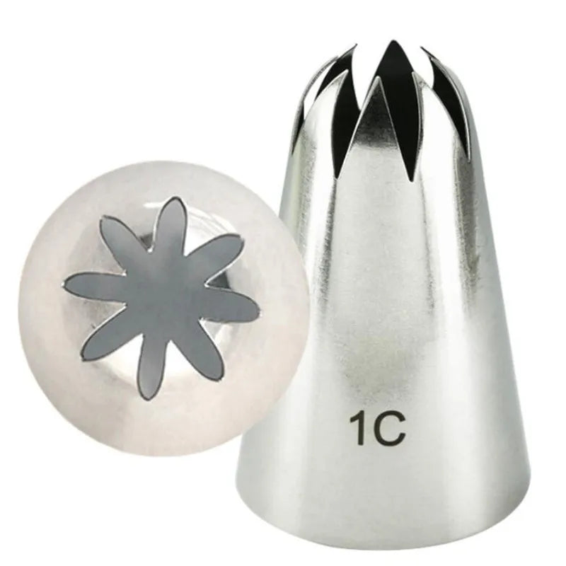 DecorBites™ Large Stainless Steel Pastry Tips Set for Cake Decorating and Baking