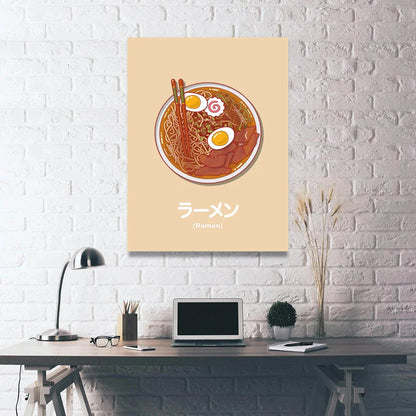 DecorBites™ Japanese Narutomaki Ramen Wall Art Print for Modern Home Decoration