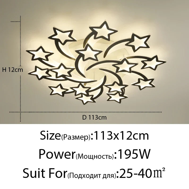 Decorbites™ Lámpara de Araña LED: Iluminación Interior Moderna Regulable para Dormitorio, Pasillo, Sala de Estar