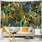 Decobites Tropical Rainforest Animal World Tapestry Wall Hanging