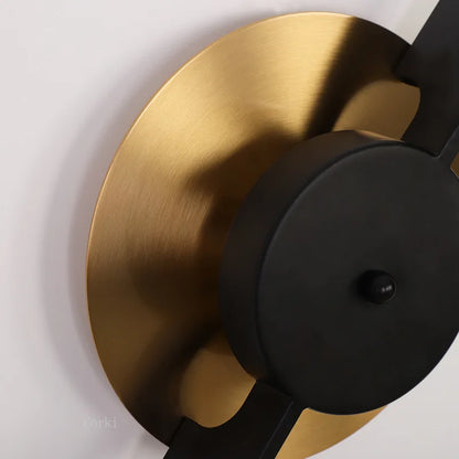 DecorBites™ Iron Art LED Wall lamp: Modern Luxury Black Golden Sconce for Restaurant Foyer